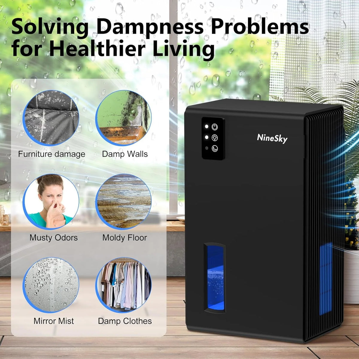 85 OZ Dehumidifier with Auto Shut Off E239