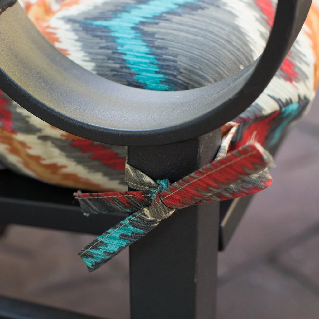 Reversible Tufted Outdoor Chair Cushion F4955