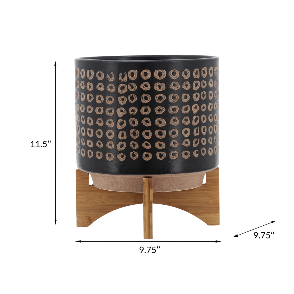 Ceramic Planter On Stand G582
