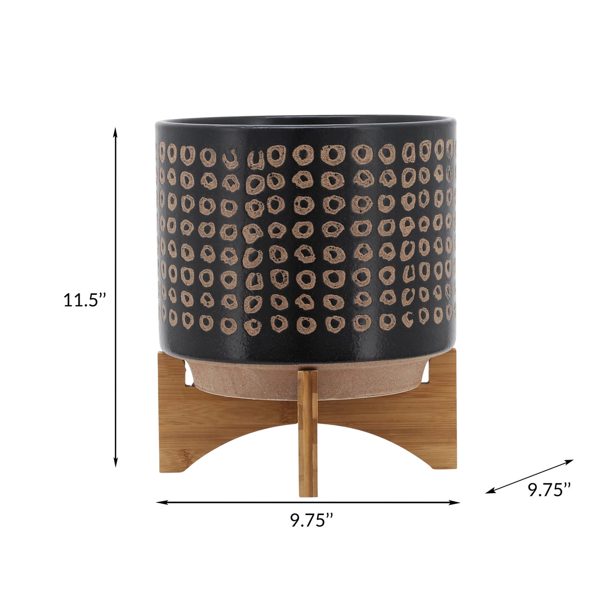 Ceramic Planter On Stand G582