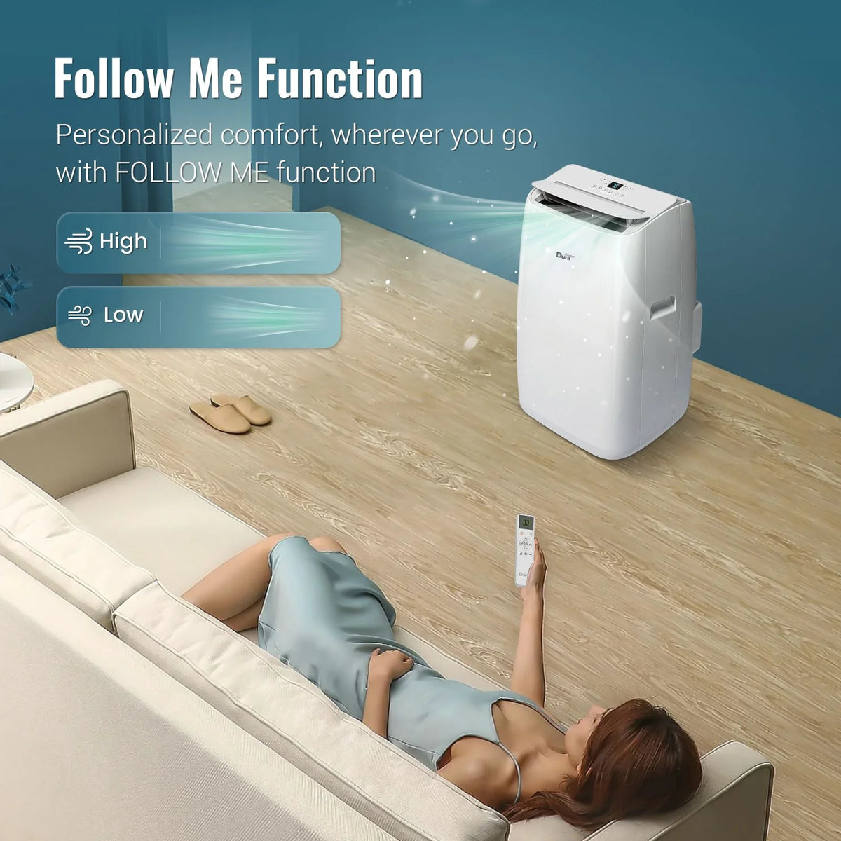 Portable Air Conditioner 8150 BTU White B79223
