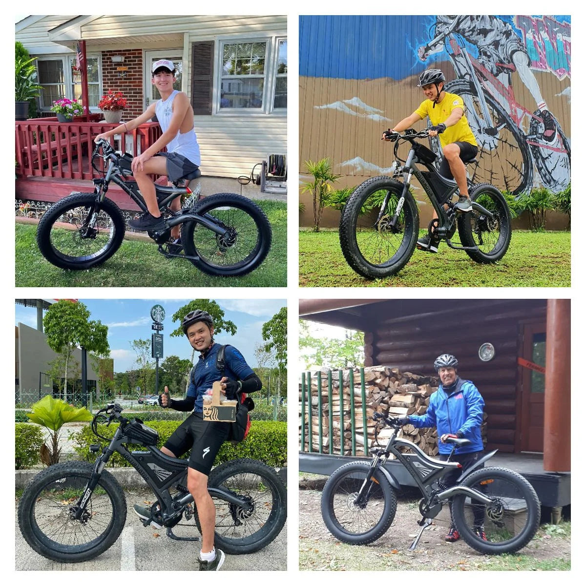 750W 48V 15Ah Fat Tire Electric Mountain Bike Y428