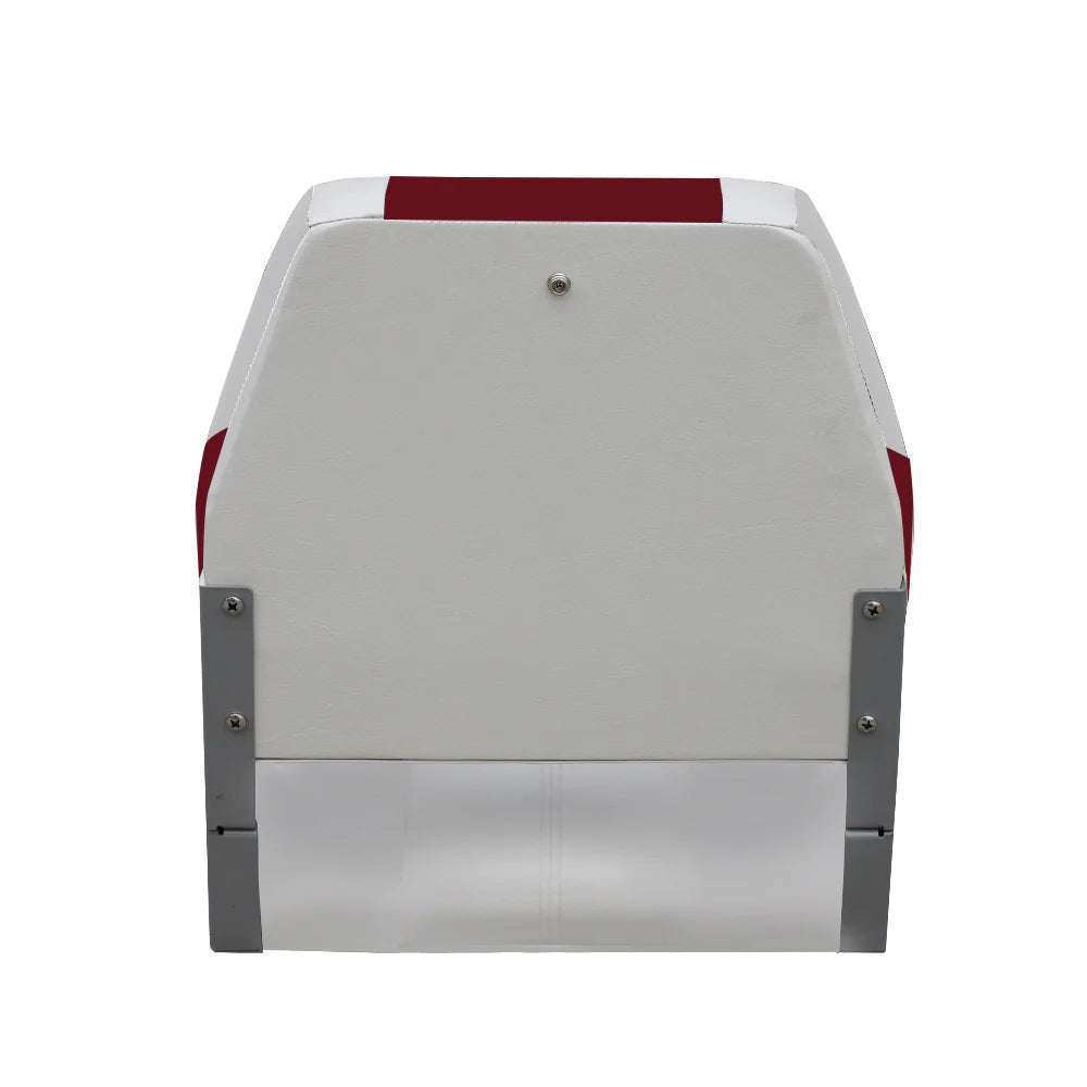 Folding Boat Seat White Charcoal 2 Seats T5238
