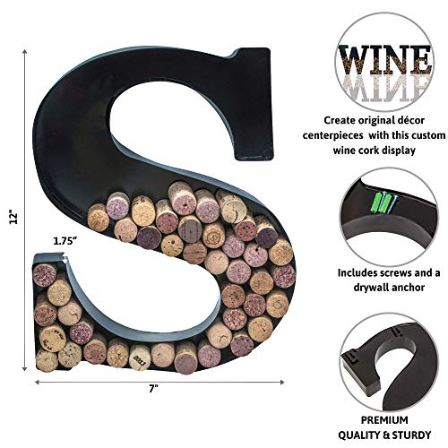 Metal Letter Wine Cork Holder Z23682