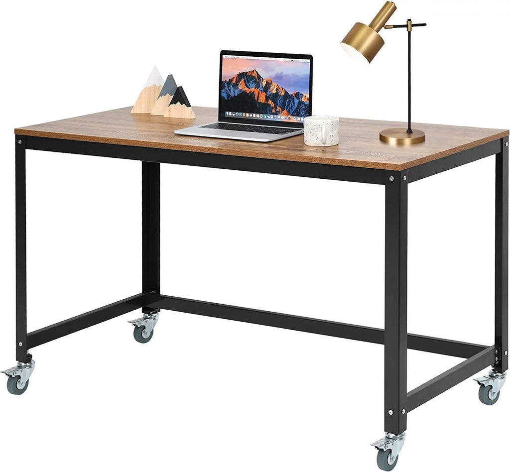 Rolling Computer Desk with 4 Wheels M891