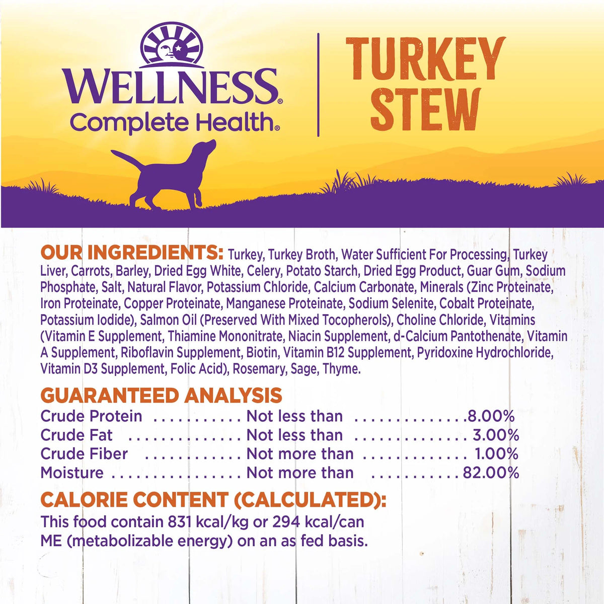 Natural Canned Dog Food Turkey Stew 12.5 Ounce Pack of 12 U426