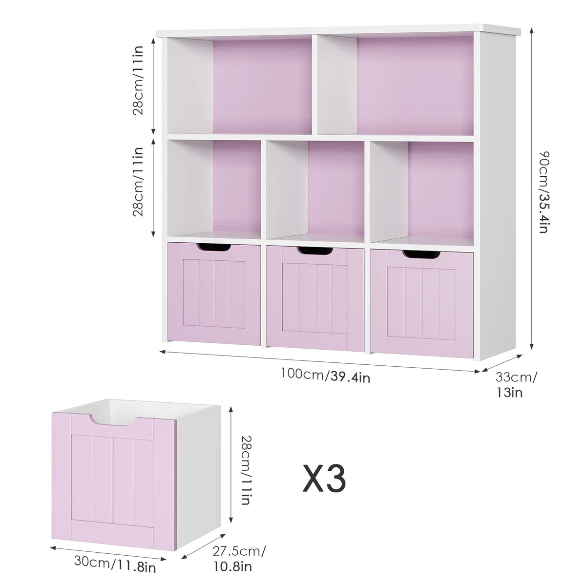5 Cube Organizer with Drawers M73299