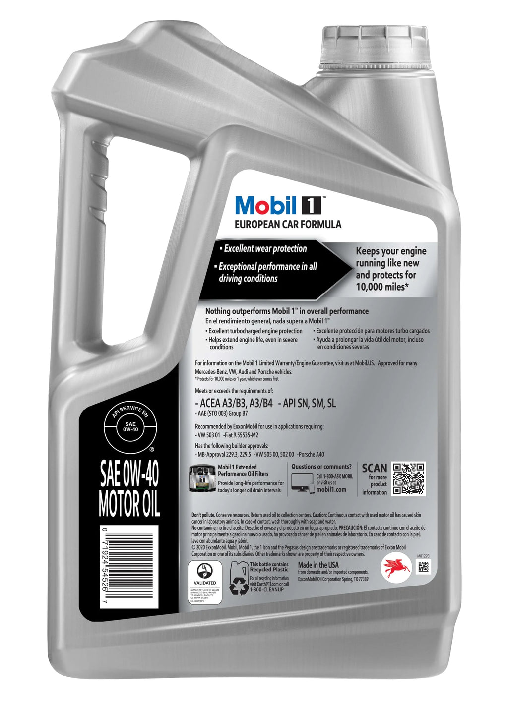 Full Synthetic 0W-40 Motor Oil 5 Quart C18041