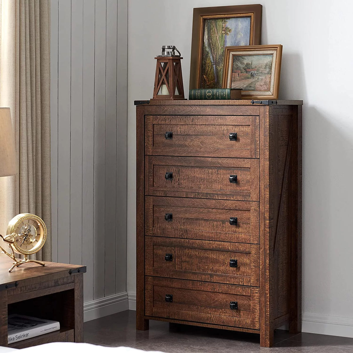 5 Drawer Wood Dresser P30954