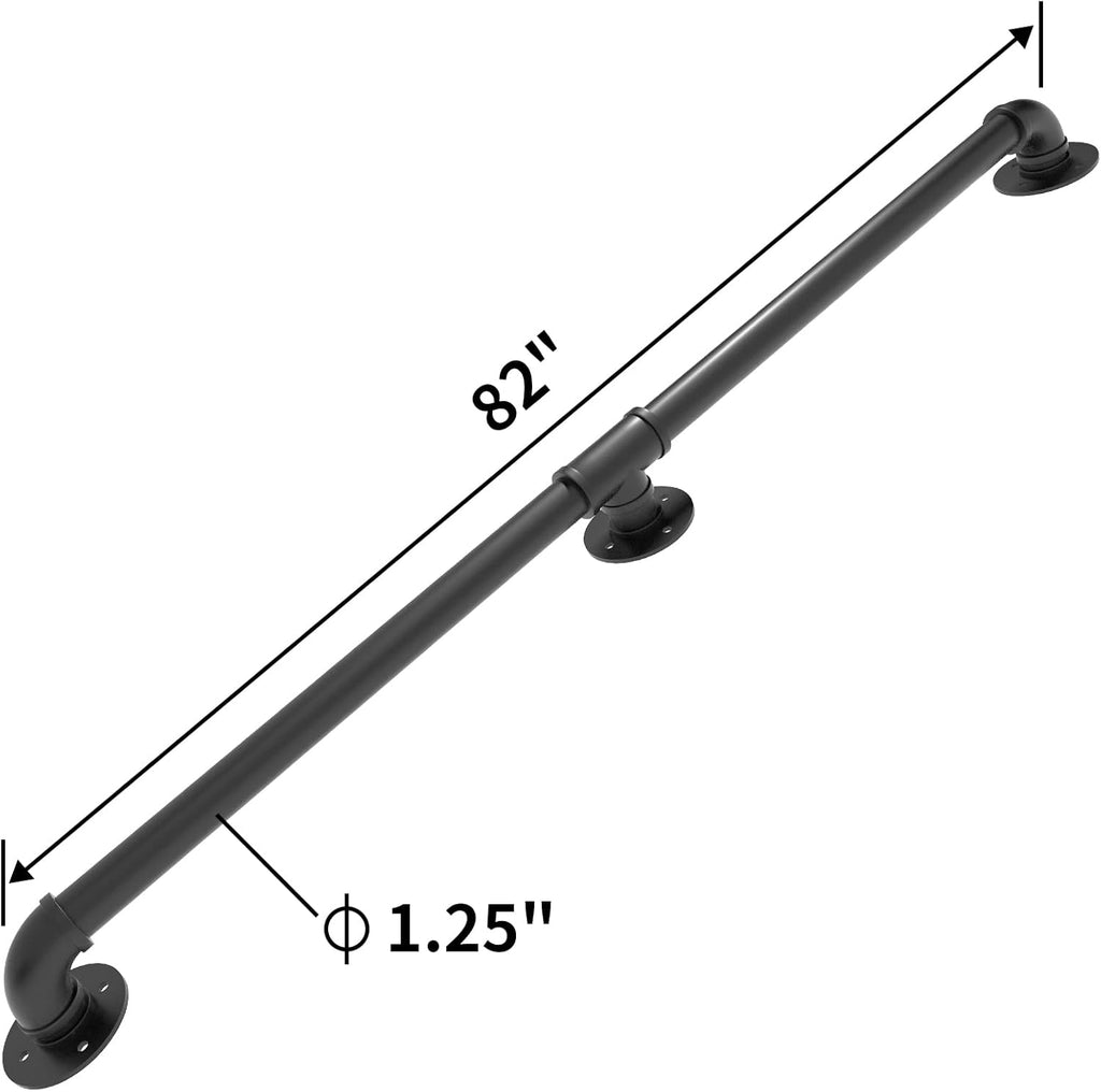 Wall Handrail 7FT/210CM 1.25 Inch Galvanized Pipe Q987