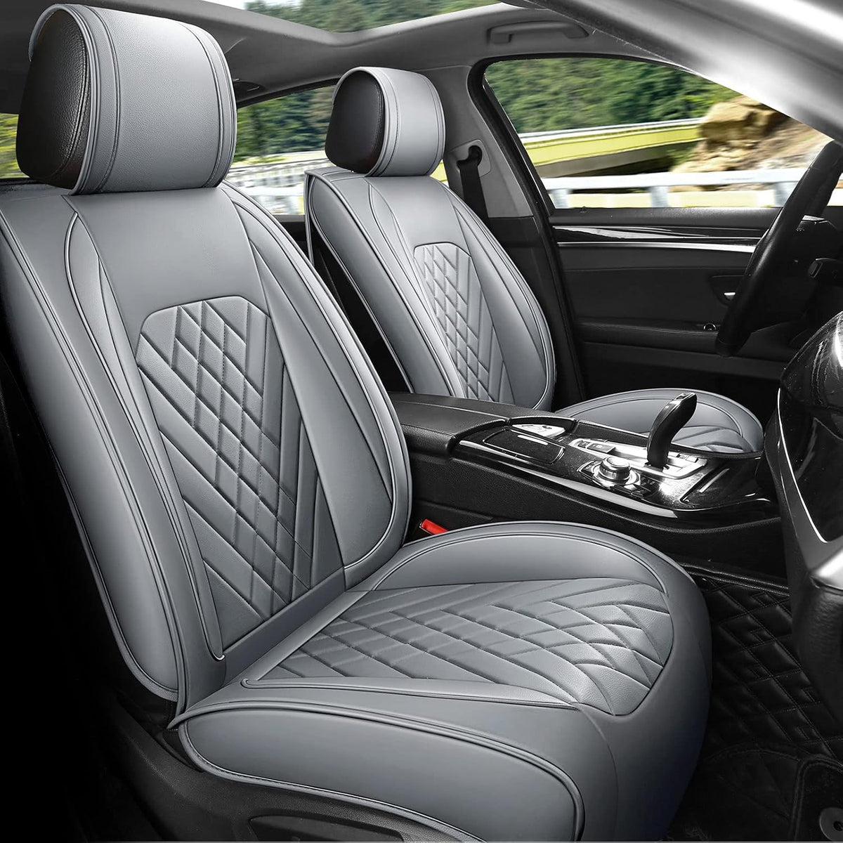Leather Waterproof Car Seat Cover Full Set F17731