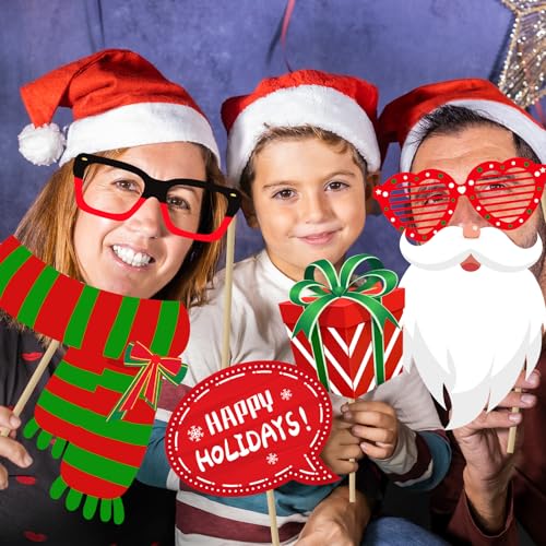 Christmas Photo Booth Props, 40Pcs Party Decorations P317