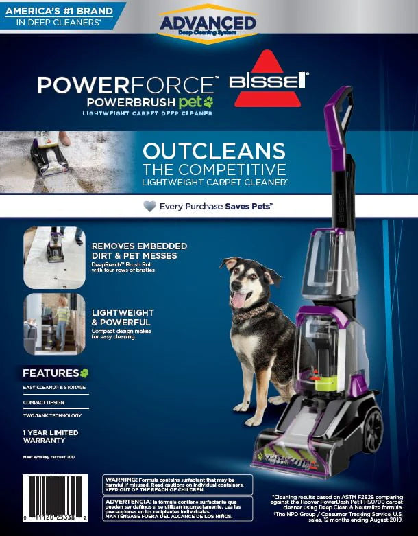 Lightweight Carpet Cleaner F134