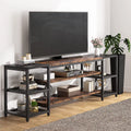 78" TV Stand with 3 Tier Storage Shelves S2218