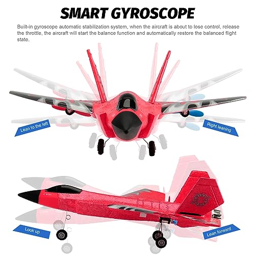 Remote Control Plane 2.4GHz RC Airplane with Gyro LED Lights Blue Z9048