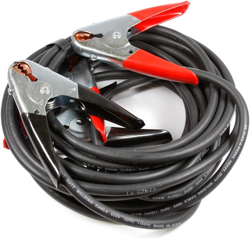 Heavy Duty Number 2 12-Feet Black And Red Battery Jumper Cables K2208