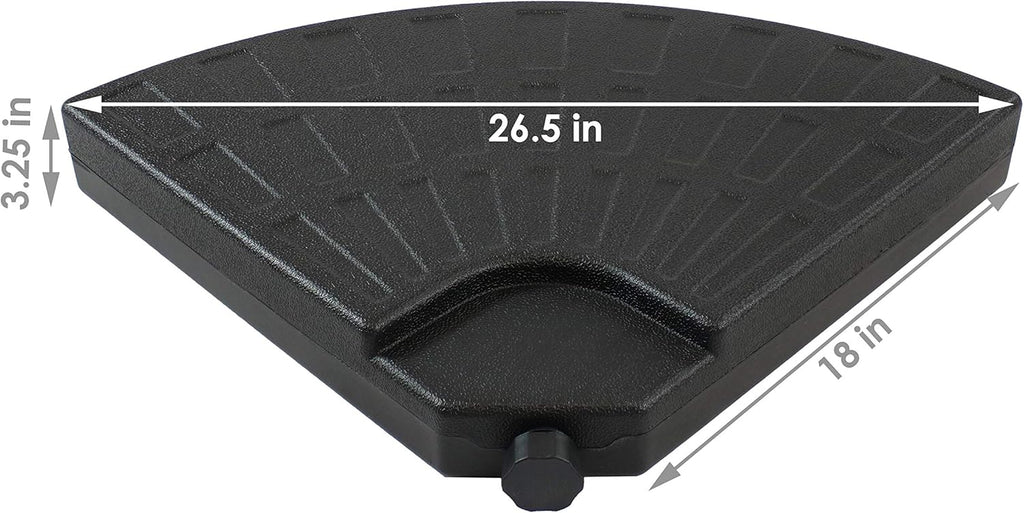 4-Piece Heavy-Duty Cantilever Offset Patio Umbrella Base Plates K11738