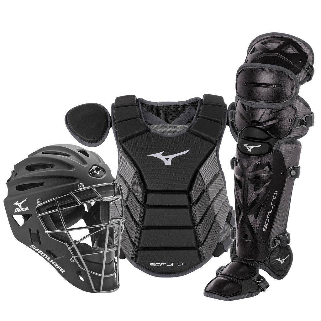 Adult Baseball Catcher's Gear Set - Black/Grey H231071
