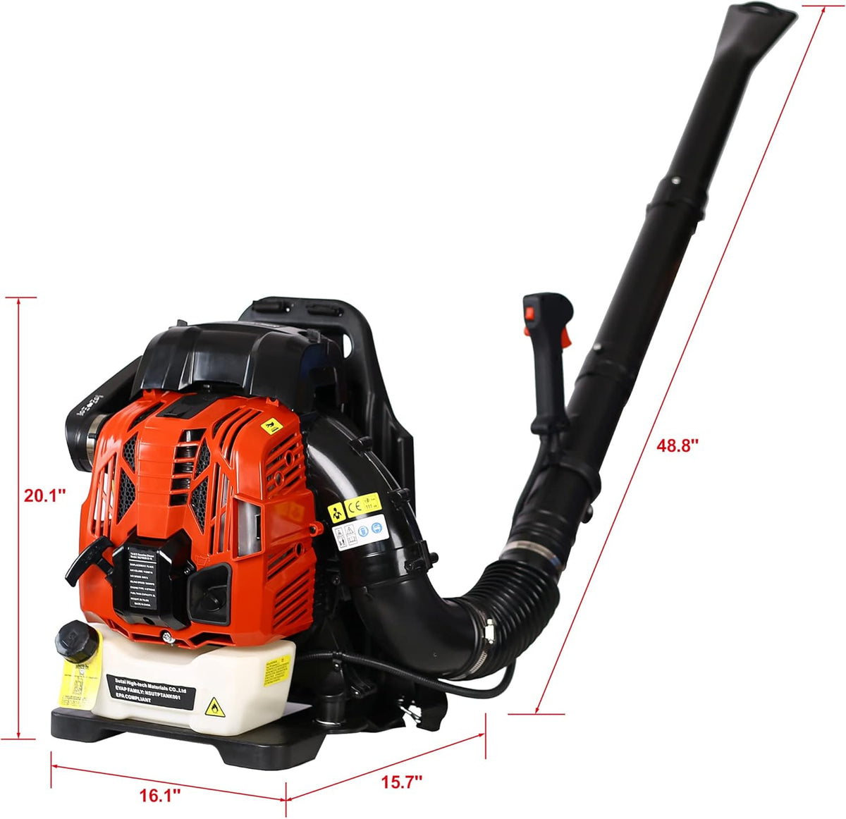 76cc 4-Cycle 530CFM Backpack Leaf Blower G4296