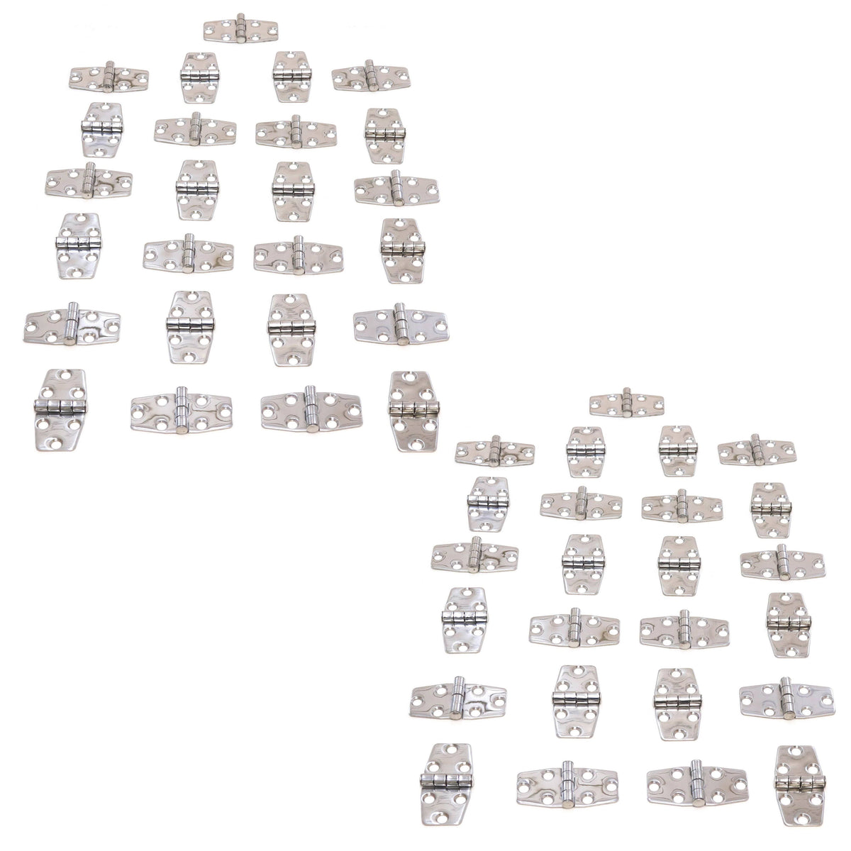 Polished Stainless Steel Marine Grade Door Hinges Set of 50 N26009