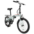 White 7 Speed Folding Compact Bike K221547