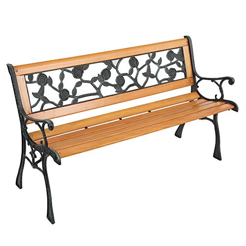 Metal Wood Garden Bench J659