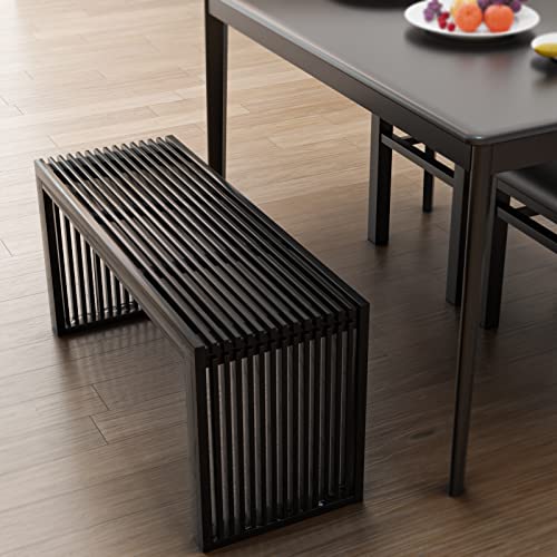 Bamboo Dining Bench, 35 inch Solid Bamboo Bench F902064