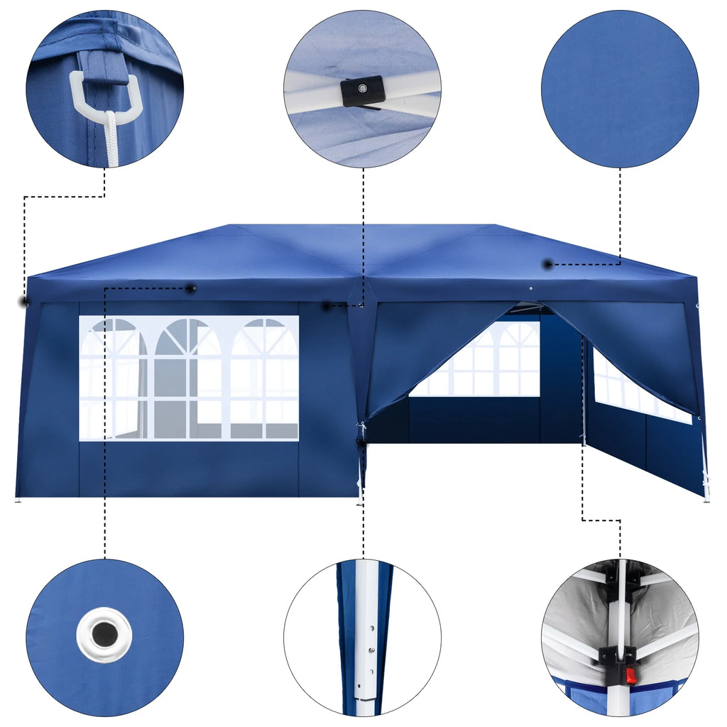 10'x20' Pop Up Canopy Tent with Carry Bag T570015