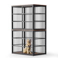 Large Breed Wooden Dog Crate Furniture with Removable Divider C146985