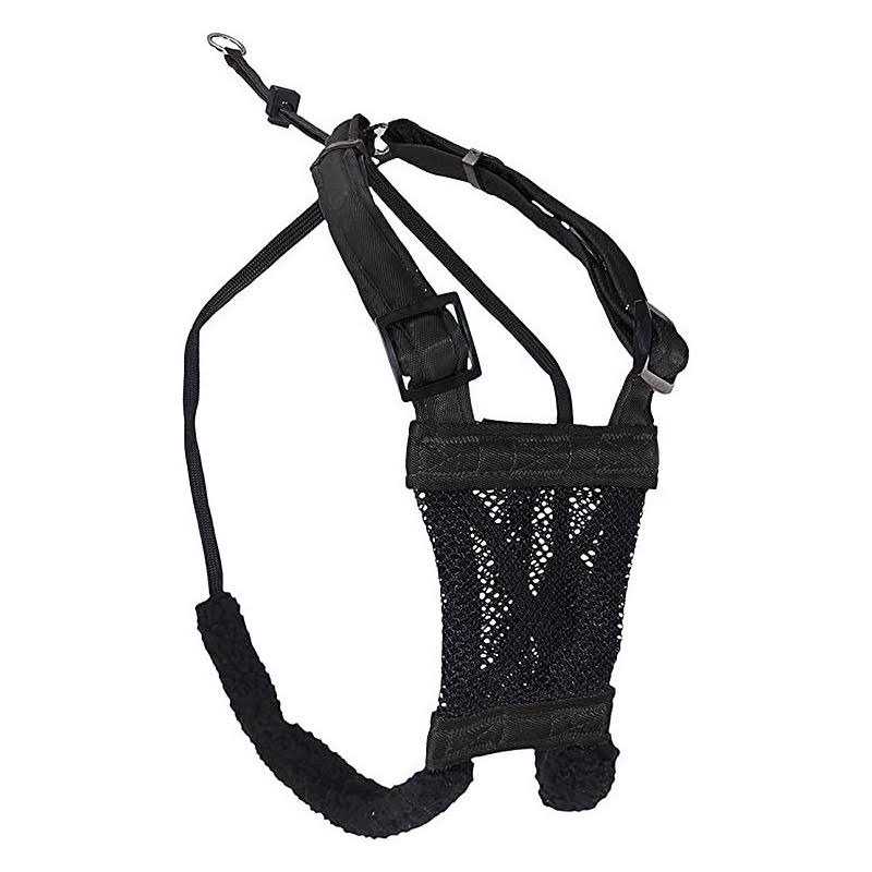 Medium Black Anti Pull Mesh Dog Harness M7157