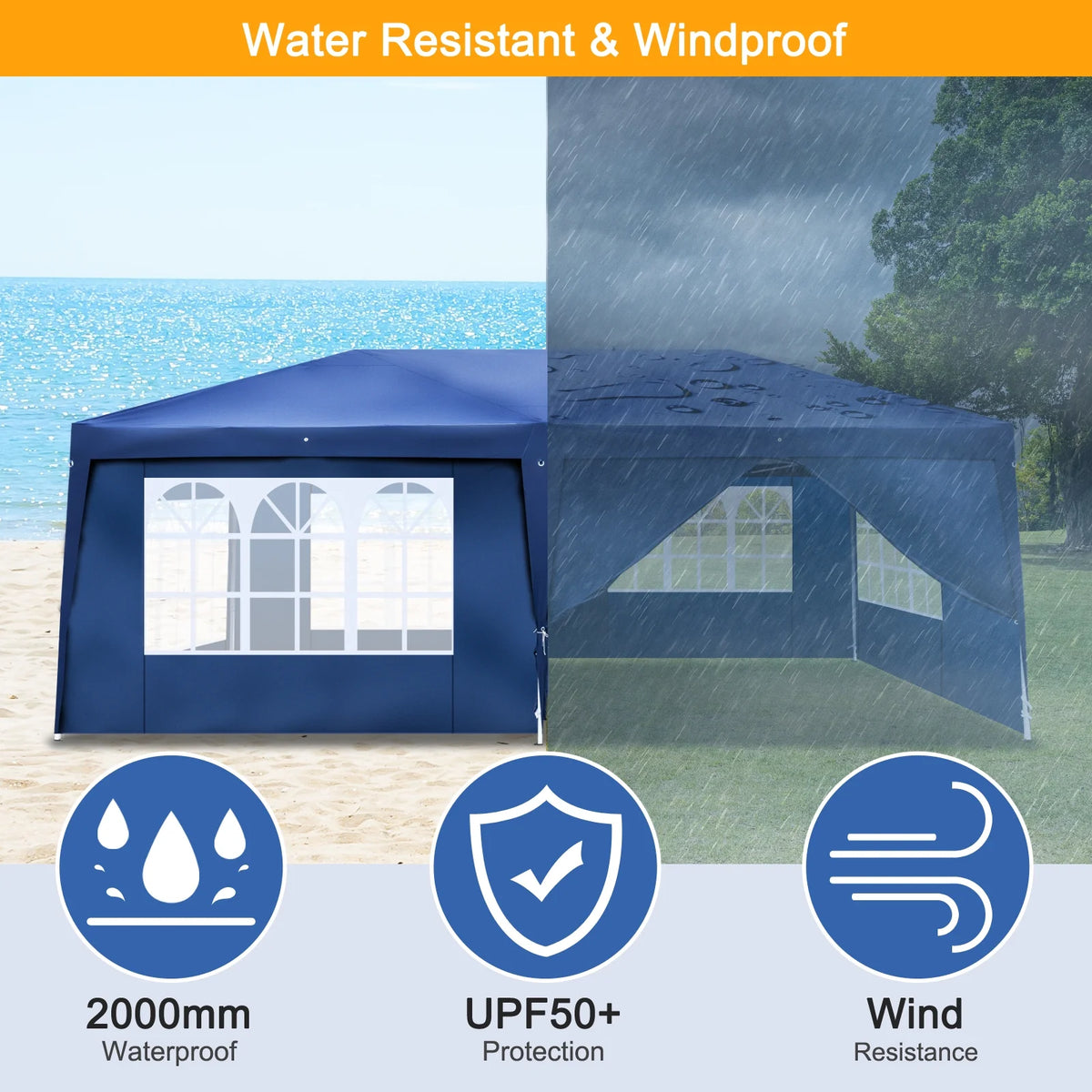 10'x20' Pop Up Canopy Tent with Carry Bag T570015