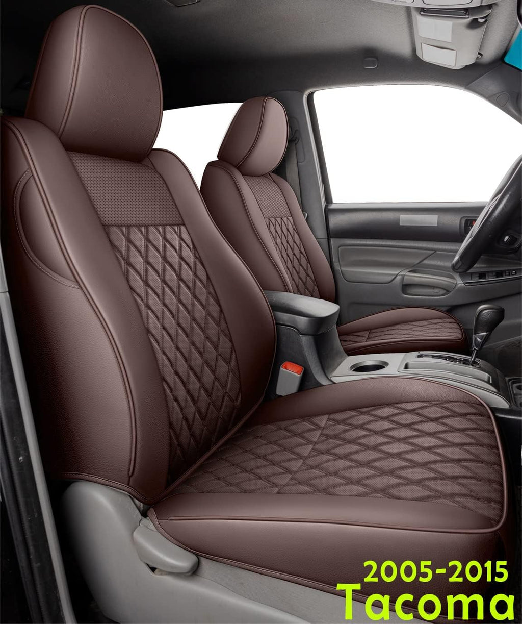 Full Set Black Faux Leather Seat Covers I582