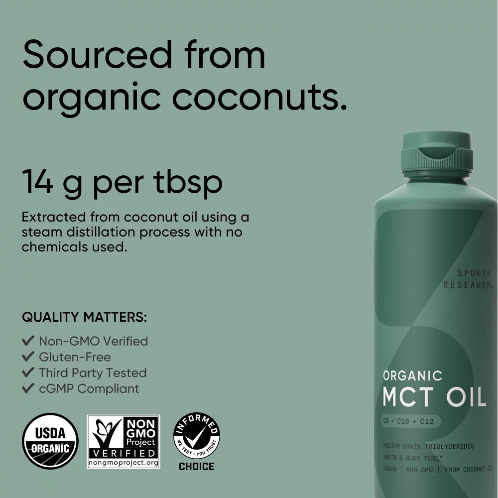 Unflavored MCT Oil 16 fl oz U548