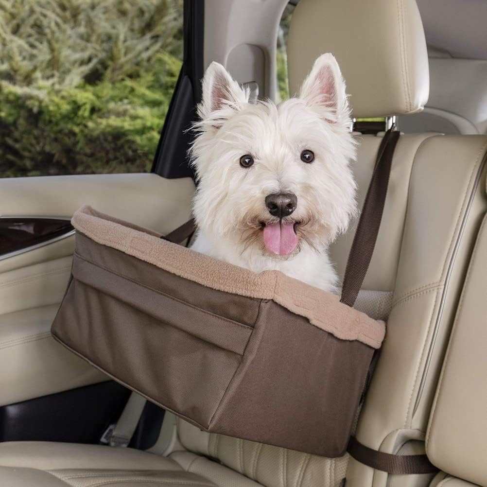 Dog Booster Seat for Car, Tan, up to 18 lb, Pack of 2 W910175