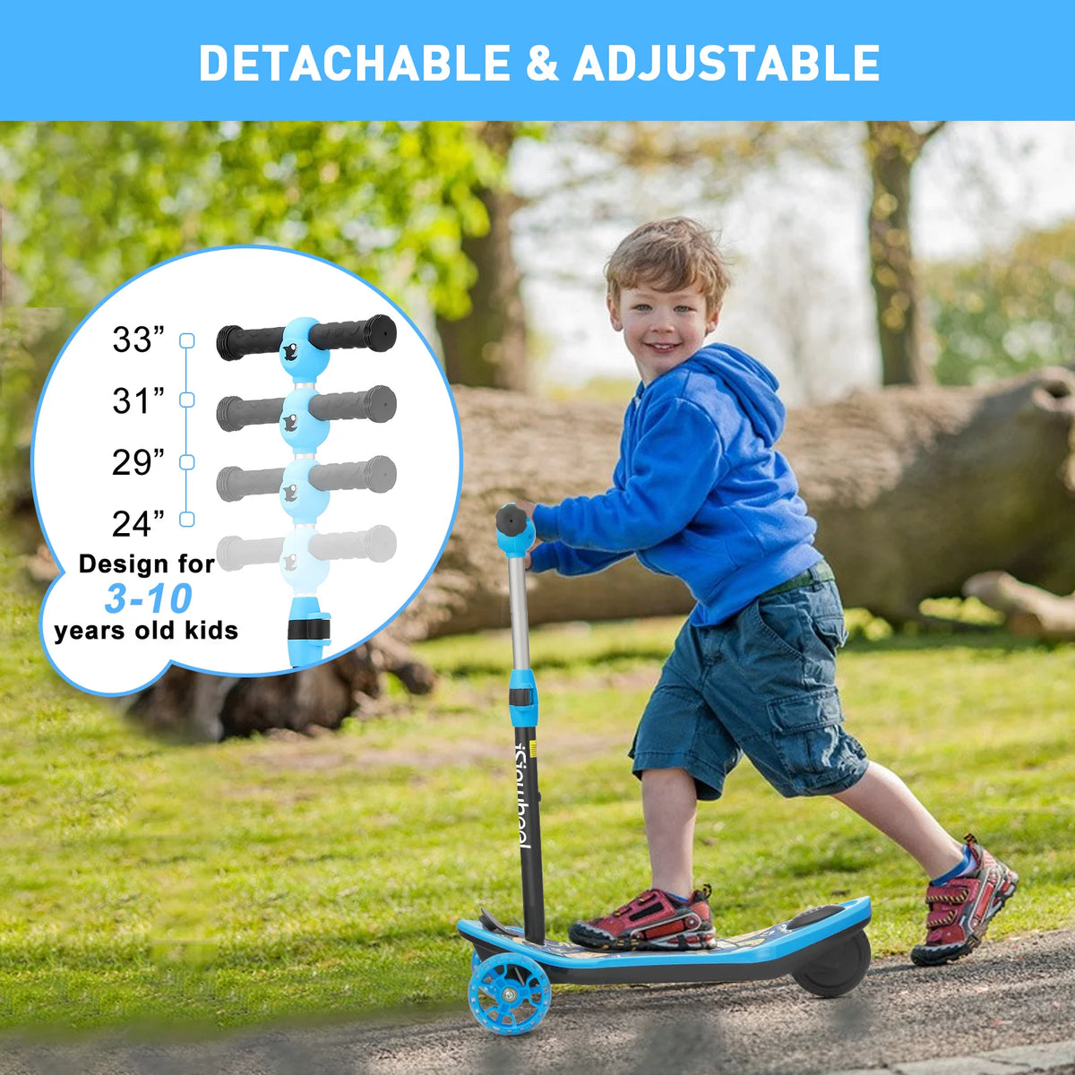 3 Wheel Height Adjustable Electric Scooter K664868