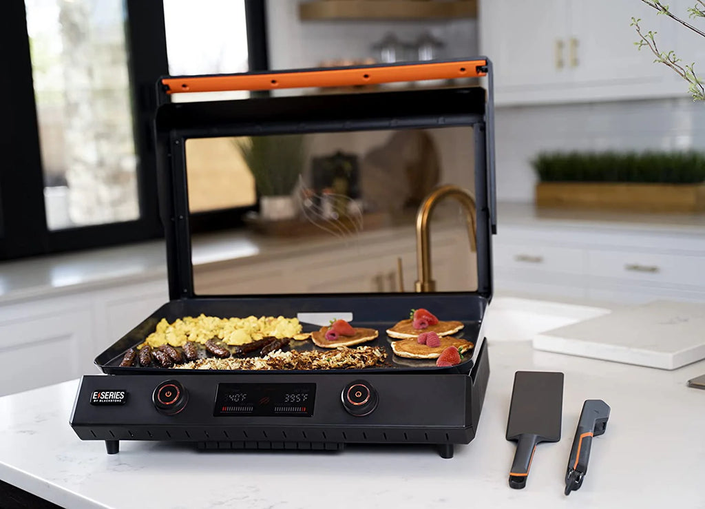 22 Inch Electric Nonstick Tabletop Griddle with Lid M8727
