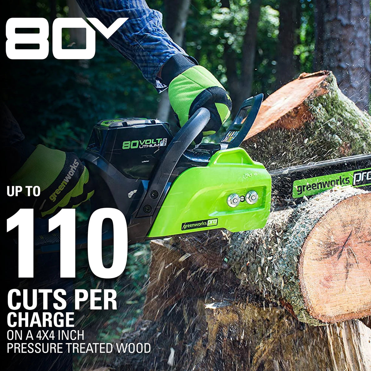 80V 16-inch Cordless Brushless Chainsaw O239927