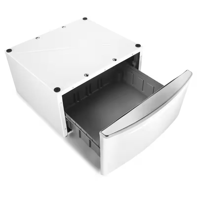 White Pedestal with Storage B66846