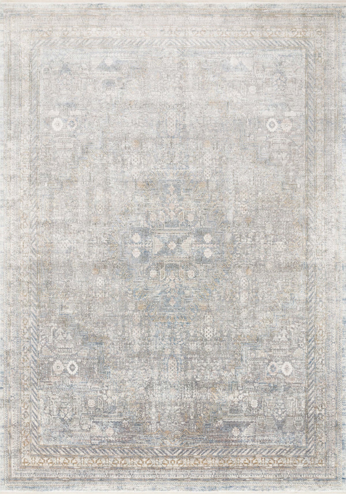 Silver Multi 3'7 x 5' Rug O819737