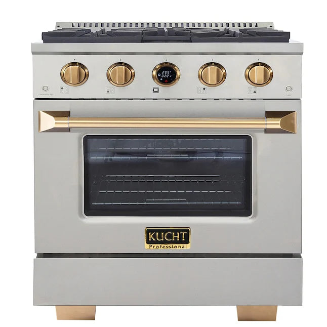 30 4.2 cu. ft. 4 Burner Natural Gas Dual Fuel Range Stainless Steel Q7369