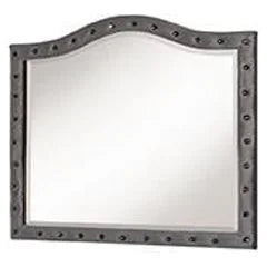 Grey Upholstered Tufted Bedroom Set P106