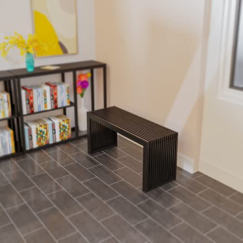 Bamboo Dining Bench, 35 inch Solid Bamboo Bench F902064