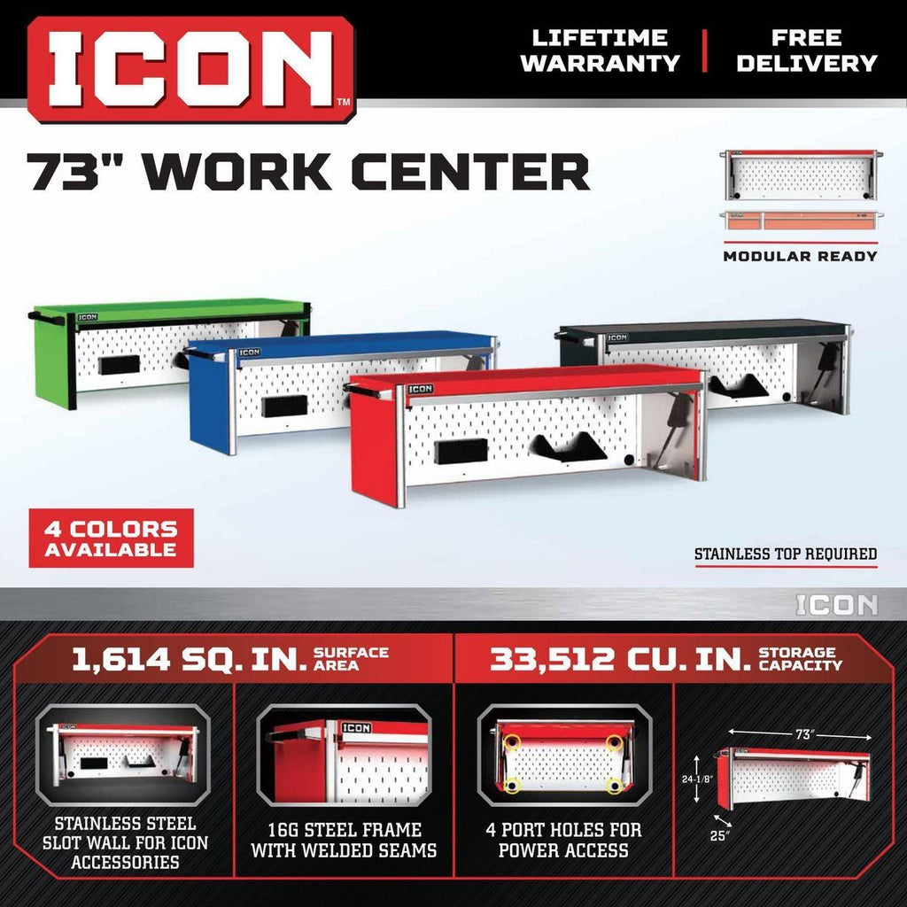 73 in. Work Center Hutch C394
