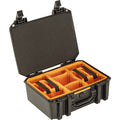 Large Case with Lid Foam and Dividers Black Z697