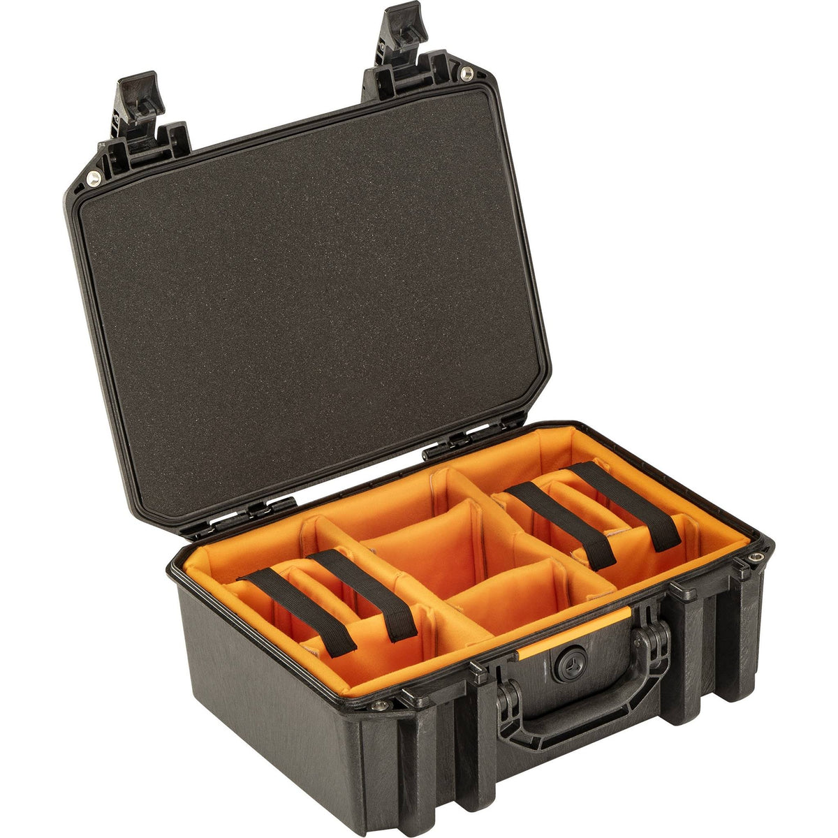 Large Case with Lid Foam and Dividers Black Z697