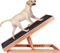 Height Adjustable Wooden Pet Ramp with Non Slip Carpet, Pack of 2 C892