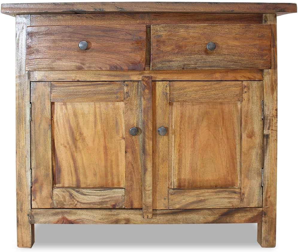 Solid Reclaimed Wood Sideboard 2 Doors 2 Drawers C203