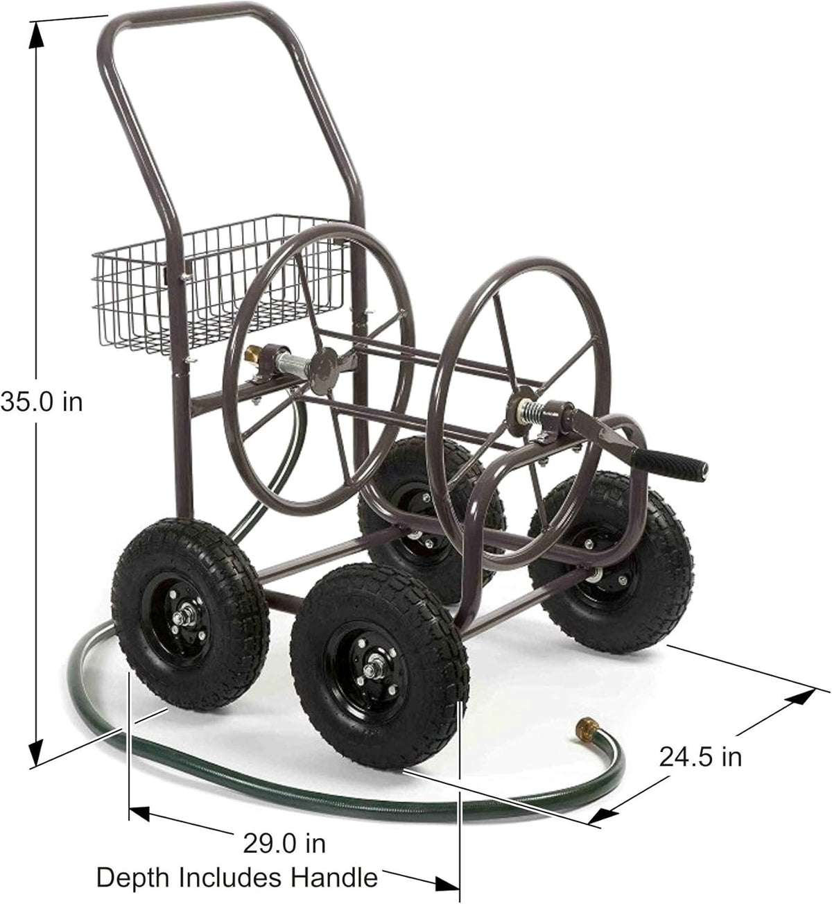 4 Wheel Garden Hose Reel Cart V67285