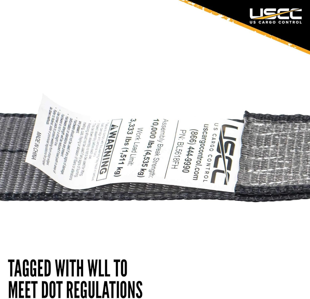 2 Inch x 30 Foot Ratchet Strap with Double J Hooks 4 Pack R4609