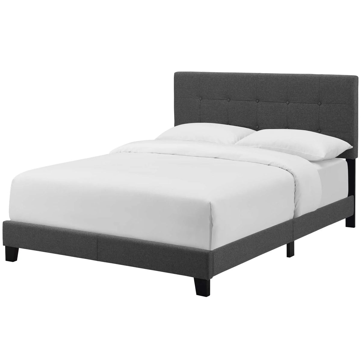 Contemporary Modern Twin Size Fabric Bed Frame A235769